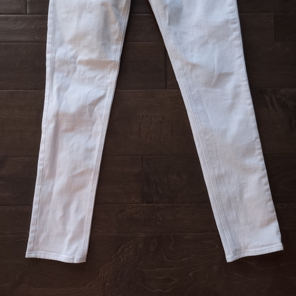 Frame Le Nik Straight Leg Jeans High Rise White - Picture 5 of 13